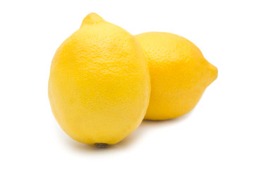 Lemons isolated on white background