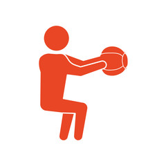 Gym and fitness lifestyle icon vector illustration graphic design