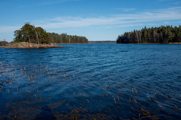 Stockholm archipelago. Scandinavia landscape. Beautiful island in the Baltic sea