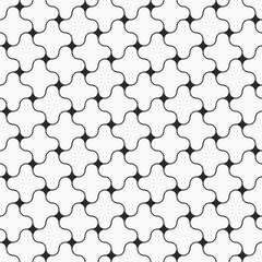Modern abstract geometric background. Simple monochrome texture perfect for wrapping paper, textile and wallpapers. Vector seamless pattern.