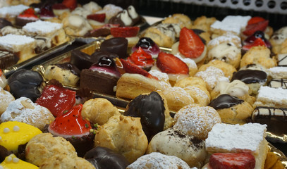 Sweet italian dessert: Pastry shop