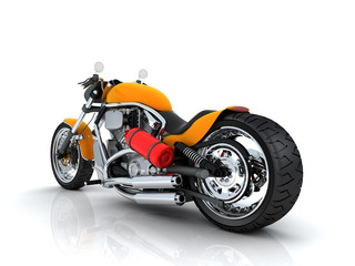 Orange motorcycle