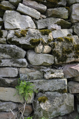 trockenmauer aus natursteinen