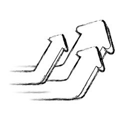 Arrow up increase icon vector illustration graphic design