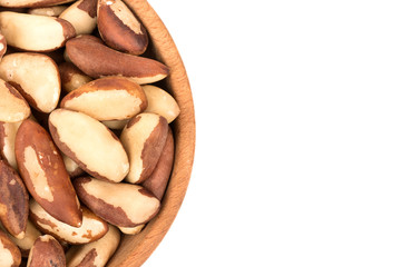 Brazil nuts in bowl