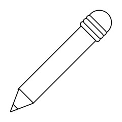 pencil writing idea outline vector illustration eps 10