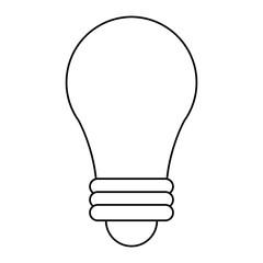 bulb imagination innovation outline vector illustration eps 10