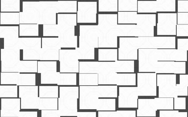 Abstract white block background and white design texture  