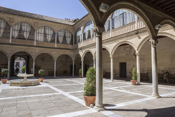 Fototapeta na wymiar Hospital of Santiago, considered 'the Andalusian Escorial' Escorial style building, Ubeda, Spain