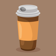 coffee drink container icon vector illustration design