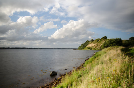 Abendd&auml;mmerung auf der Halbinsel Holnis in der Flensburger F&ouml;rde.