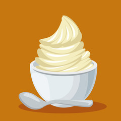 dessert muffin sweet icon vector illustration design