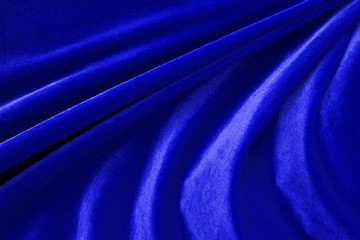 Deep blue velvet close up