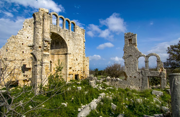 Obraz premium Okuzlu ruins From Mersin in Turkey