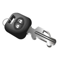 Car key and car symbol