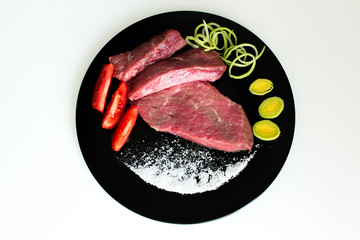 Raw beef meat