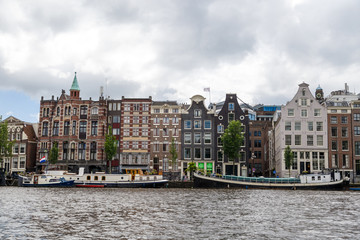 Fototapeta premium Houses Along Canal