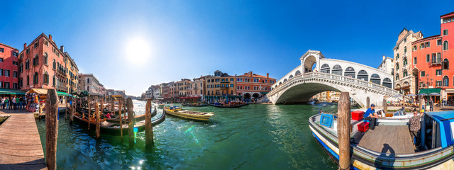 Venedig, Rialtobrücke, Panorama, Italien 