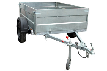 Open car trailer.