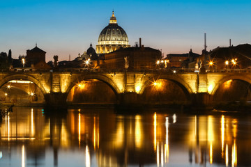 Fototapeta na wymiar The Basilica di San Pietro in Rome.