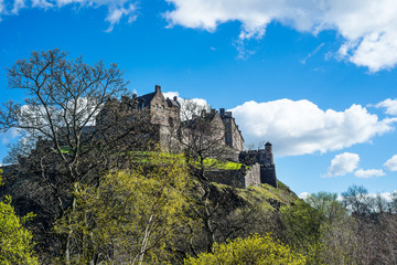 Fototapeta na wymiar Edinburgh Castle on Castle Rock in Edinburgh, Scotland