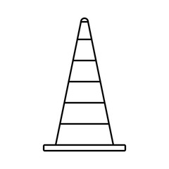 Isolated traffic cone icon vector illustration graphic design