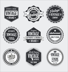 Fototapeta premium Vintage labels and badges collection