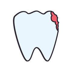 Medical dental care icon vector illustration graphic design
