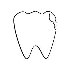 Medical dental care icon vector illustration graphic design