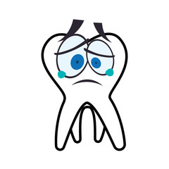 Dental care cartoon icon vector illustration graphic design