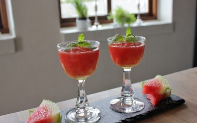 Watermelon granita, granita di anguria