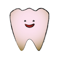 Dental care cartoon icon vector illustration graphic design