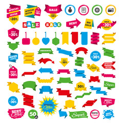 Accounting workflow icons. Human documents.