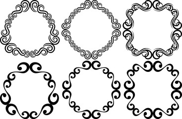 set of decorative borders - design elements