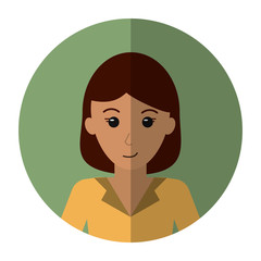 business woman successful wearing clothes elegant shadow vector illustration eps 10