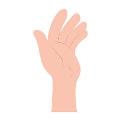 Human hand symbol icon vector illustration graphic design