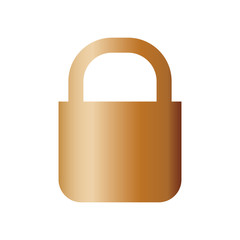 Padlock security symbol icon vector illustration graphic design