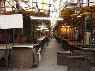 Street market in the morning at Patpong street