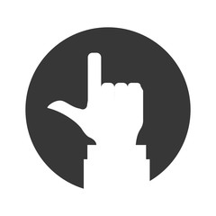 Hand gesturing symbol icon vector illustration graphic design