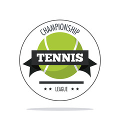 Ball icon. Tennis sport and hobby theme. Colorful design. Vector illustration