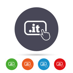 Domain IT sign icon. Top-level internet domain.