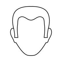 Man faceless head icon vector illustration graphic design