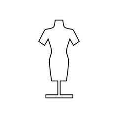 Manikin model clothes icon vector illustration graphic design