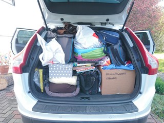 Kofferraum mit Gep&auml;ck