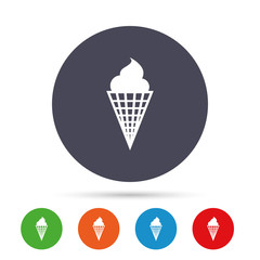Ice Cream sign icon. Sweet symbol.