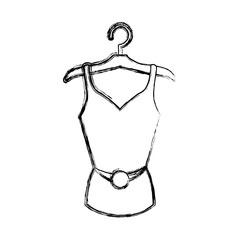 Women fashion accesory draw icon vector illustration