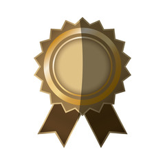 Award ribbon blank icon vector illustration graphic design
