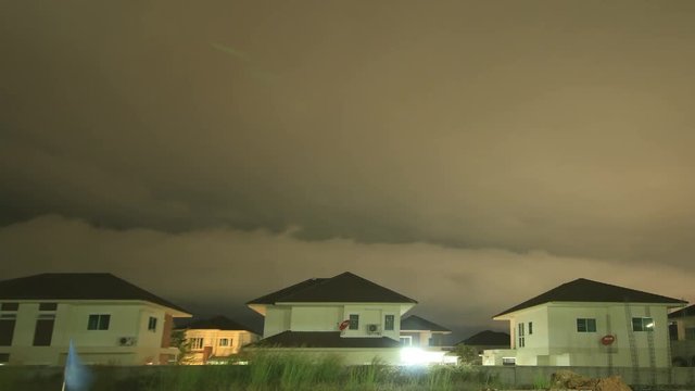 Thunderstorm lightning and rain storm clouds running ,Time Lapse  ,UHD 4k 3840x2160.
