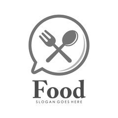 Spoon and fork logo design