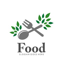 Spoon and fork logo design